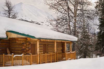 Stock House In Winter