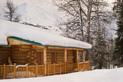 Stock House In Winter