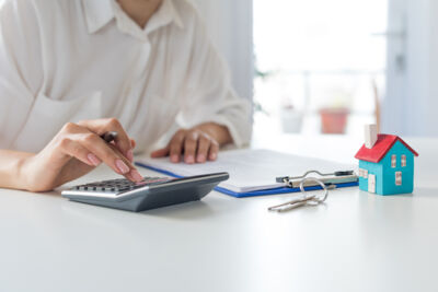 Stock Illustration Of Woman Working Calculator